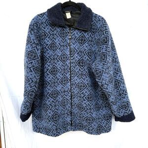 Vintage Avalanche Performance Woamn's Ful Zip Lined Fleece Jacket Size L USA